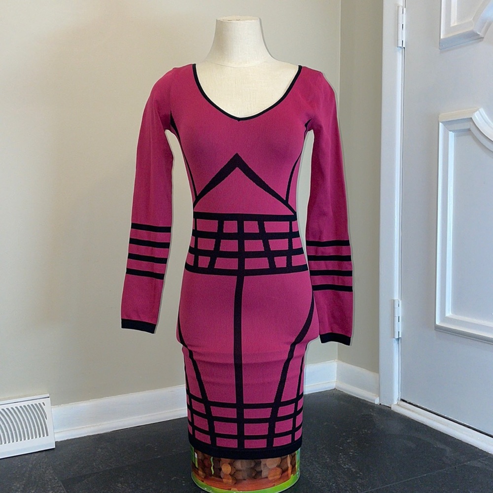 Bebe pink stretchy dress